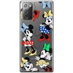 ERT GROUP mobile phone case for Samsung GALAXY NOTE 20 original and officially Licensed Disney pattern Minnie 076 optimally adapted to the shape of the mobile phone, partially transparent