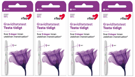 RFSU Graviditetstest 4-pack Testa Tidigt