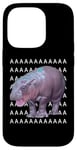 Coque pour iPhone 14 Pro Moo Deng Bébé Hippopotame