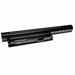 vhbw batterie compatible avec Sony Vaio VPC-CB1, VPC-CB2, VPC-CB3, VPC-CB4, VPC-EG1, VPC-EG2, VPC-EG3 laptop (5200mAh, 11.1V, Li-Polymère, noir)