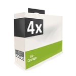 4x Cartridge BLACK replaces Ricoh GC41K GC-41K