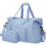 Capolo Sac de Voyage Extensible pour Femme Sac de Sport pour Femme Sac de Voyage pour Femme Sac d'hôpital pour Le Travail et l'accouchement Imperméable Léger avec Trousse de Toilette et Sac à