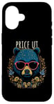 Coque pour iPhone 16 Price Utah Ours portant des lunettes de soleil et des fleurs