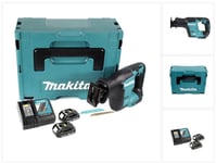 Makita DJR 188 RYJ Akkusaha 18 V Makpac + 2x 1,5 Ah akut + laturi