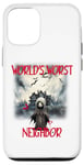 Coque pour iPhone 14 2024 Halloween Ghoul Funny Satire Le Pire Voisin du Monde