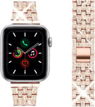 Remplacement Bracelet Avec Strass Diamant Pour Montre Connectée, Paillettes Pour Bracelets Bande Montres Bling Métal Femme Brillant Bracelet Montre Galaxy Watch S3/Gt2/Applewatch8c[Dzb130210]