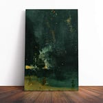 Big Box Art Canvas Print Wall Art James McNeill Whistler The Falling Rocket | Mounted & Stretched Box Frame Picture | Home Decor for Kitchen, Living Room, Bedroom, Hallway, Multi-Colour, 20x14 Inch