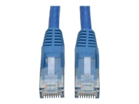 Eaton Tripp Lite Series Cat6 Gigabit Snagless Molded (UTP) Ethernet Cable (RJ45 M/M), PoE, Blue, 2 ft. (0.61 m) - Cordon de raccordement - RJ-45 (M) pour RJ-45 (M) - 61 cm - UTP - CAT 6 - moulé...