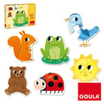 Goula 6 Puzzles Form Animaux de 2 pièces, 53173, Multi, Taille Unique