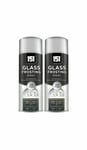 2 x Window 151 Glas Frosting Spray Matt 400ml Aerosol Privacy Wood Metal Walls