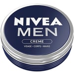 Lot de 3 NIVEA Men Crème hydratante homme (150ml x 3) visage, corps, main