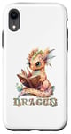 Coque pour iPhone XR Bébé dragon mignon à lire | Fantasy | Jeu de rôle | Dragon