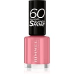 Rimmel 60 Seconds Super Shine nail polish shade 405 Rose Libertine 8 ml