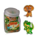 accentra–mini gel douche Dinopark Adventure–grand emballage parfait comme cadeau pour les anniversaires d'enfants,les tirages au sort ou pour remplir le calendrier de l'Avent–pot de bonbons de 24x50ml