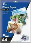 8 Pack A4 Matt Photo Paper Print Colour Images From Digital Cameras 235 gsm New