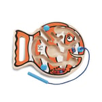 Hape Circuit Billes Aimantées - Labyrinthe en Bois Poisson Clown - Jouet Enfant 2 Ans et plus - Développement Motricité Fine, Logique, Réflexion, Créativité & Apprentissage des Couleurs