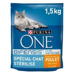 Croquettes pour chat stérilisé One Spécial chat Stérilisé poulet et blé 1,5kg