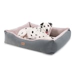 Emma lit pour chien panier lavable antidérapant respirant matelas réversible coussin Taille M (80 x 20 x 70 cm)