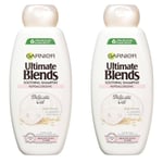 2 X Garnier Ultimate Blends Sensitive Scalp Shampoo Rice Cream,  Oat Milk 360ml