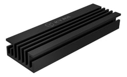 Heat sink set for M.2 2280 SSD, aluminium, 10 mm thick