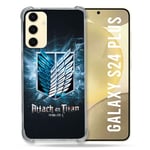 Cokitec Reinforced Case for Samsung Galaxy S24 Plus Manga Attack Titans Black