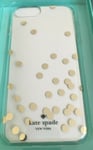 Kate Spade iPhone 6 Plus / 6s+ / 7+ / 8+ Hardshell Case - GOLD Confetti Dots