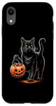 iPhone XR Black Cat Halloween Costume Pumpkin For Women Case