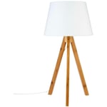 Atmosphera Créateur D'intérieur - Lampe trépied Bahi blanc H56cm