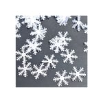 (White)300pcs Snowflake Shape Wedding Celebration Party Decorative Table Scat