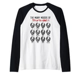 Friday The 13th The Many Moods Of Jason Voorhees Raglan Baseball Tee