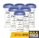 Dove Original Deodorant Antiperspirant Cream Stick 50ml 3, 6 Pack