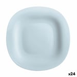 Assiette plate Luminarc Carine Paradise Bleu verre 27 cm (24 Unités)
