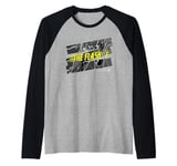 The Flash Movie Saving Future And Past Raglan Baseball Tee