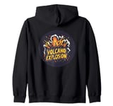 Nature’s Ultimate Force: Volcano Explosion Unleashed Zip Hoodie