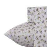 Laura Ashley Accueil Parure de lit en Satin de Coton Doux pour très Grand lit – Élégante décoration d'intérieur Lisse et Respirante, Petite Fleur chiné