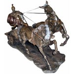 Signes Grimalt - Grande Statue Char Romain de couleur bronze 60 cm