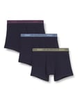 Emporio Armani Men's CORE Logoband 3-Pack Boxer Shorts, Marine/Marine/Marine, XXL