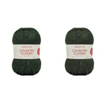 Sirdar Country Classic DK Double Knitting, Forest Green (867), 50g (Pack of 2)