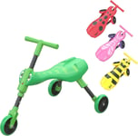 Scuttlebug 3-Wheel Foldable Ride-On Tricycle for 1+ Year Old Boys and Girls, and