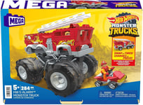 Broken Box Mega 5-Alarm Monster Trucks Construction Set 284 pcs Hot Wheels HHD19