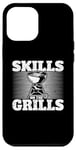 Coque pour iPhone 14 Plus Skills On The Grills Barbecue fumoir Barbecue Chef Cook Grilling