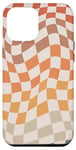 Coque pour iPhone 13 Pro Max Carreaux à carreaux rétro couleur vintage damier