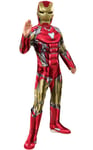 Iron Man Deluxe Boys Costume Marvel Superhero Fancy Dress + Mask