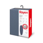 Rayan | XXL ironing board cover | 4 layers: foam, fleece | Titanium Coated Cover | Premium Range | 150x55 cm (Max. ironing board: 146 x 48 cm) Dark blue chevron