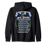 When I Lost My Mom In Heaven Poem, Missing Mother My Angel Zip Hoodie