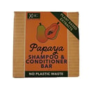 XHC - Papaya Shampoo & Conditioner Bar, 97% Plant Based - 60g - No Plastic Waste