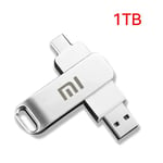 Xiaomi MIJIA-Clés USB 3.2 étanches,transfert haute vitesse,clé USB en métal,carte mémoire,disque dur,disque flash,16 To,8 To - Type 1TB