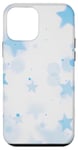 Coque pour iPhone 12 mini Esthétique Bleu Clair Aura Stars Star Girl