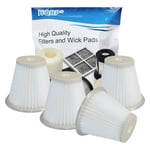 4-Pack HQRP Filter for Cyclonic Action DustBuster Handheld Vacuum & CHV9600