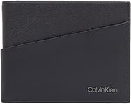 Calvin Klein Diagonal Bifold 6CC W/Bill K50K510595, Portefeuilles Homme, Noir (CK Black), OS